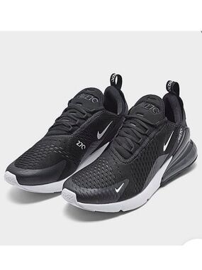 Nike Air Max 270 Black White Sneakers Men Size 10.5 Original Box